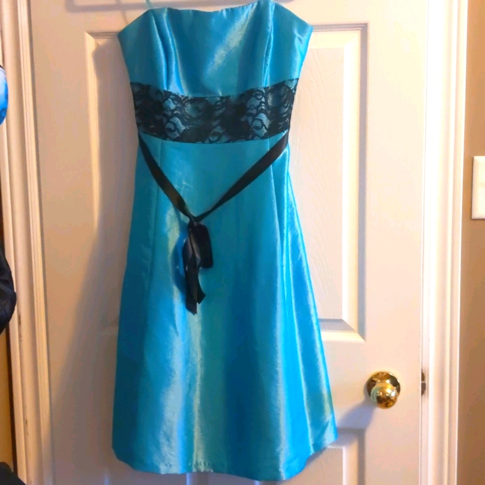Turquoise party dress